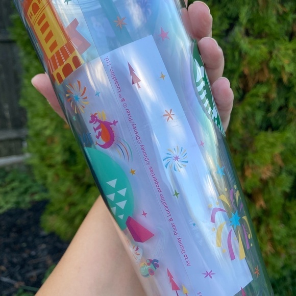 Starbucks Disneyland Park Venti Cup Resort Tumbler Clear 24oz NEW *DAMAGED* - Picture 6 of 9